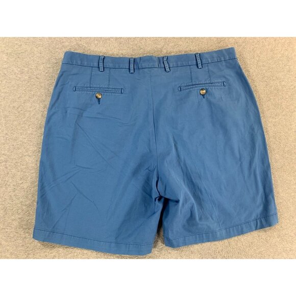 Peter Millar Pima Cotton Flat Front Chino Shorts (Men's 40) Blue - 9" - Picture 12 of 12
